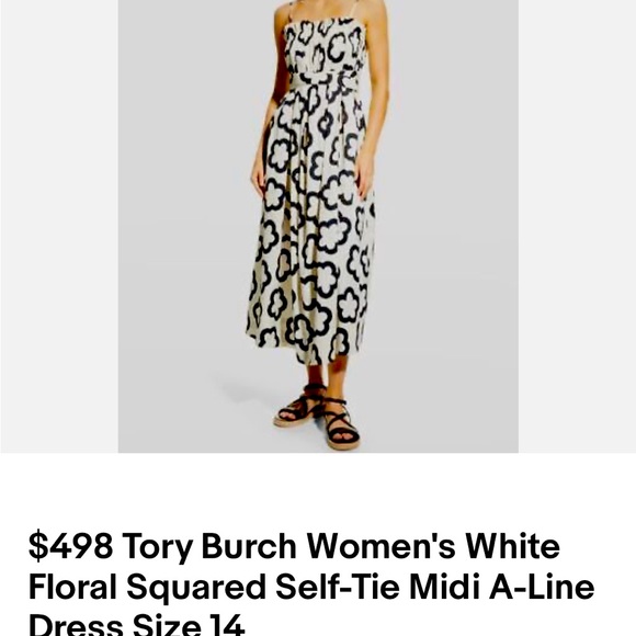 Tory Burch summer dress beautiful new with tags. 14 - Picture 1 of 1